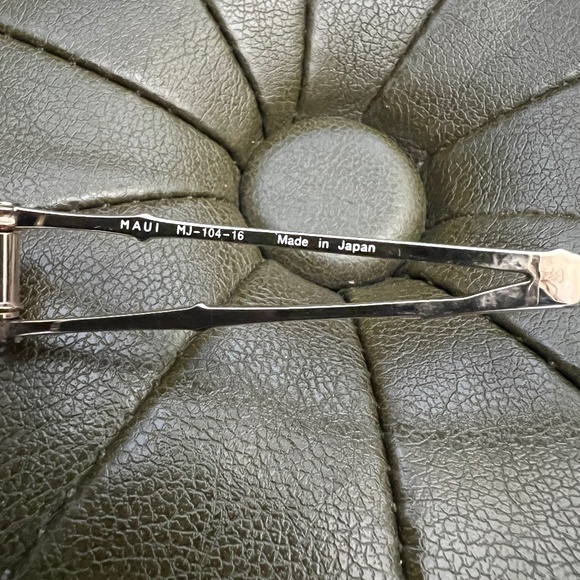 MAUI JIM BAMBOO MJ 104-16 GLOSS BLACK GOLD HCL BRONZE POLARIZED SUNGLASSES - Picture 9 of 14